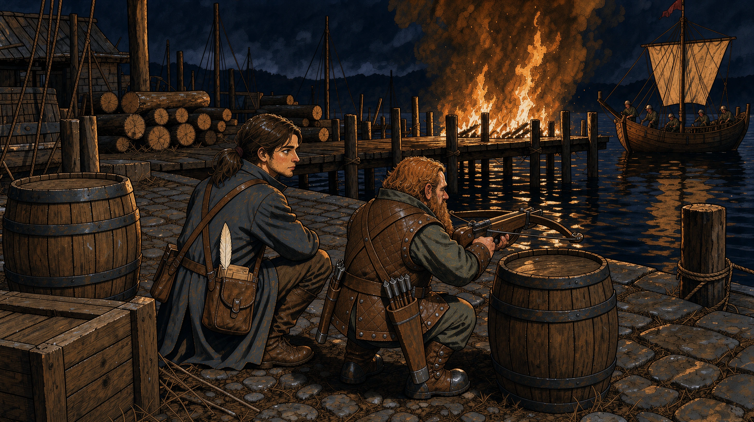 Schatten am Hafen: Das Rätsel der versteckten Waffen