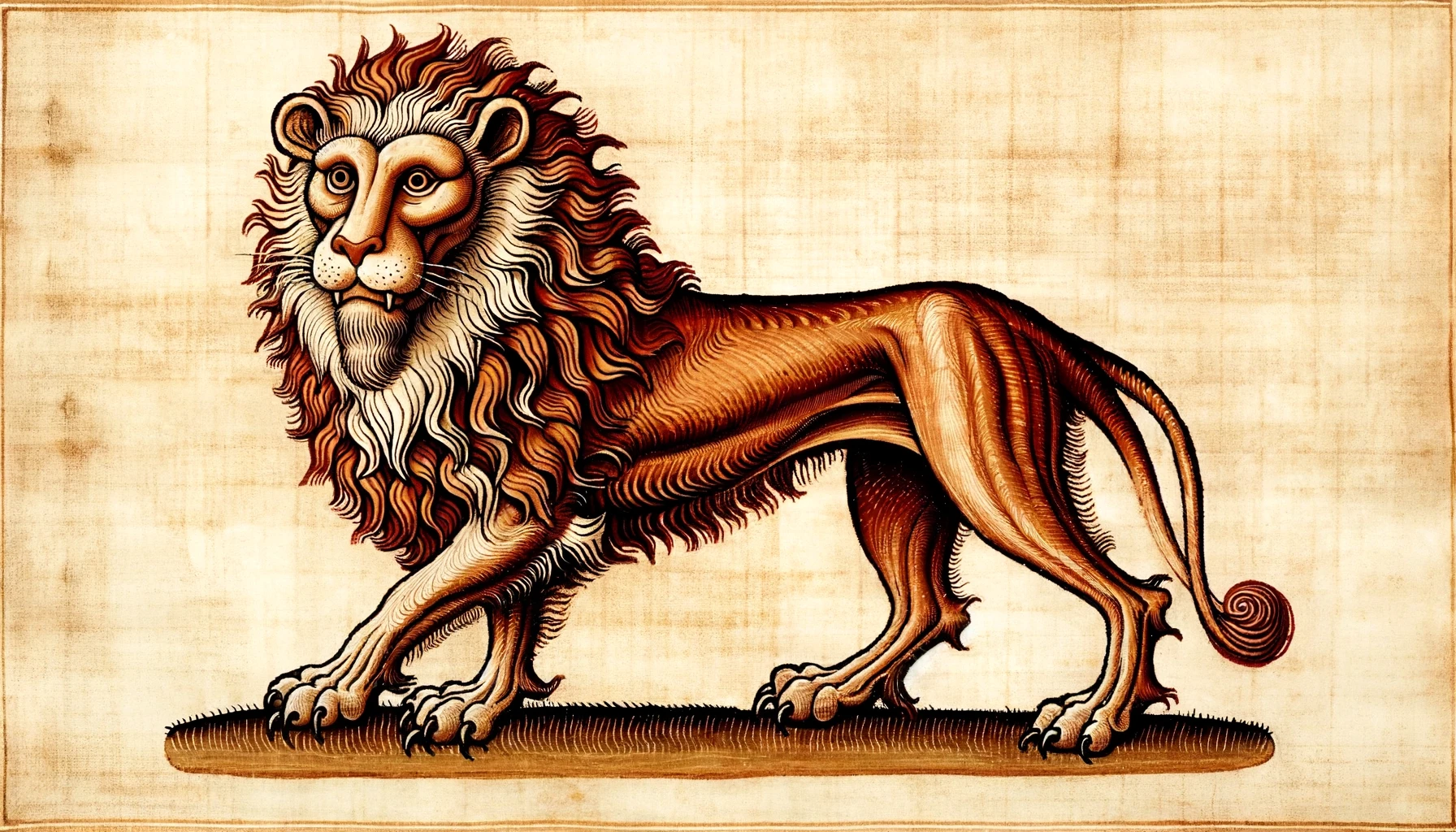 Der Löwvon, eine mysthische Kreatur aus fernen Ländern